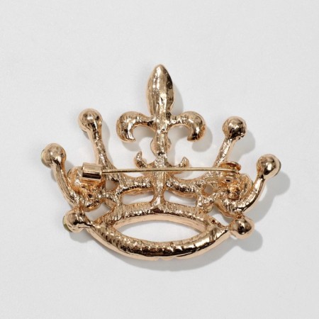 Set 2 objects: brooch, glitter "crown", color, glitter - color mix-6