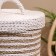 Wicker basket with a lid 27x27x35 cm