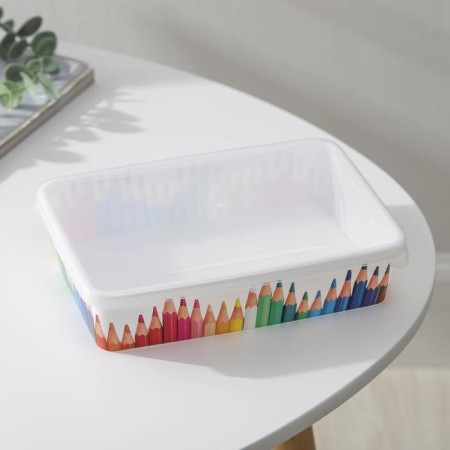 Storage basket with a “pencil” lid, 20.5 × 14 × 4.6 cm-1