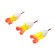 Winter Yaman Froll "Tulip" 1 g, polystyrene, yellow-red color. 3 pcs.