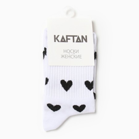 Women's socks kaftan "hearts" size 36-39 (23-25 ​​cm)-2