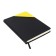 Low -diary, PVC cover, A5 format, 140 sheets in a cage, elastic band, "Neon", mix