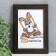 Photo frame 10x15 cm MDF, No. 6 Wenge (plastic screen)