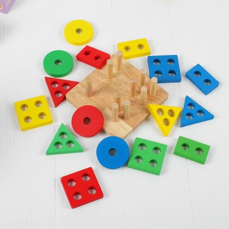 Sorter "Logical Square", the thickness of the elements - 1 cm-2