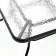 Set of garden furniture: a square table and 2 brown stools, load up to 120 kg