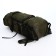 Tourist backpack, TAIF, 100 L, cord department, 2 outer pockets, green color