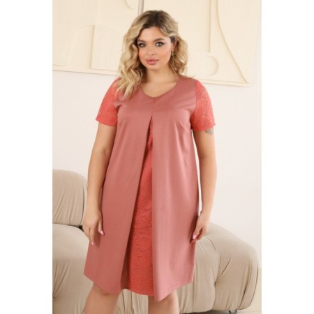 Female dress, size 54, peach color-9