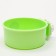A bowl with a mount on a cage, 15.5 x 13.5 cm, green