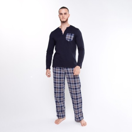 Homemade male set (jumper/pants), ink color, size 52