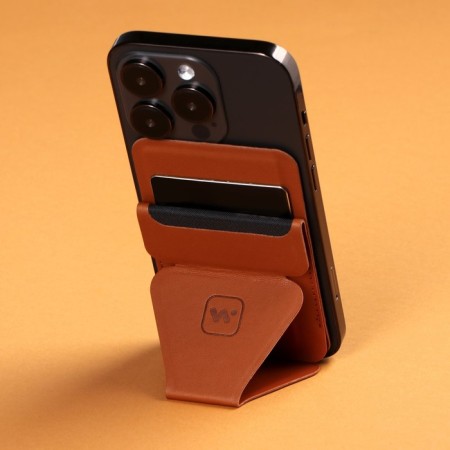 Windigo magnetic wallet, Magsafe support, for iPhone 12/13/14/15, maple brown-15