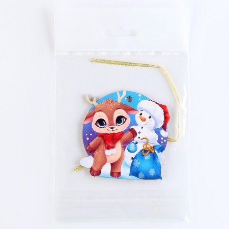 New Year's Christmas tree suspension "New Year! Deer "-3