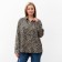 Female blouse, ecruil color, zebra print, size 48