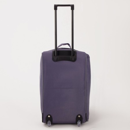 Road bag on wheels, a lightning department, with an increase, an outer pocket, a long belt, the color is gray-3