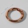 Karabin ring, d = 20/28, thickness - 4 mm, 5 pcs, color pink gold