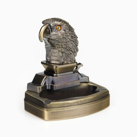 Personal lighter with an ashtray, gas "eagle"-1
