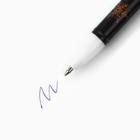 Ballpoint pen with a cap "Miracles nearby", plastic, blue paste 0.5 mm-2