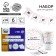 Set of paper dishes disposable Happy Birthday: 6 plates, 6 glasses