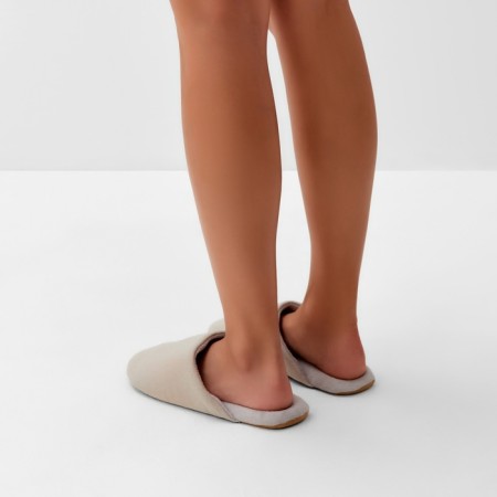 Women's slippers, eco size 38-39, beige color-5