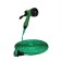 Rubber icy hose, 12 mm (1/2 "), 20 m, in a textile braid, with a watering gun, color mix, Greengo