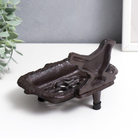 Souvenir Cast iron soap "bird" 9x11x15 cm-2