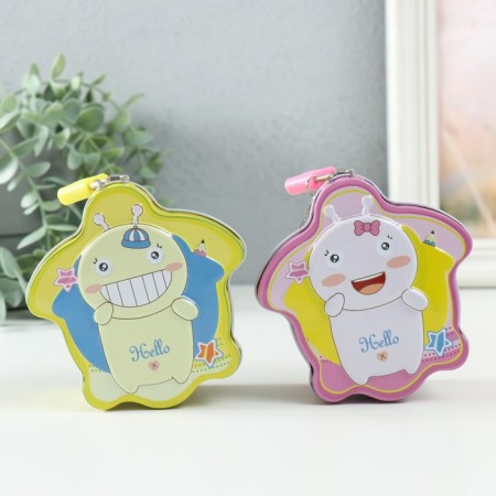 Piggy bank Metal "Funny Alient" MIX 5.5x9.5x10 cm