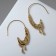 Earrings Metal "Trend" melting, color gold
