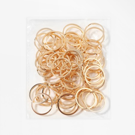 Ring for Bleel D25mm (FAS 100pcs Price per pcs) Flat metal gold-2