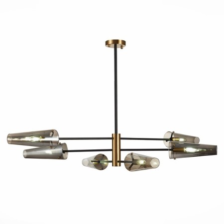 Ceiling lamp ST LUCE. SL1209.302.06. Morave. 6x40 watts, E14, 132x132x75.1 cm, bronze color, black-5