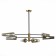 Ceiling lamp ST LUCE. SL1209.302.06. Morave. 6x40 watts, E14, 132x132x75.1 cm, bronze color, black