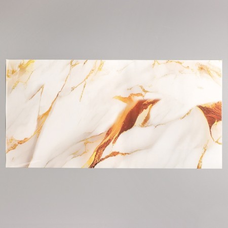 Self -adhesive panel 60*30cm marble white with gold
