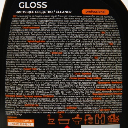 Gloss Professional toilet cleaning tools, 600 ml-2