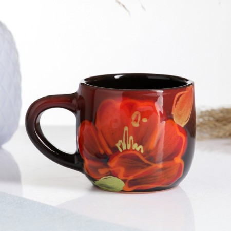 Mug "Form" 0.2l / 7.5x8.5cm, Mac on black