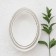 Ceramic oval "airiness", 600 ml, white, white