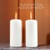 Set of candles - cylinders, 4x9 cm, set 2 pcs, 11 hours, white