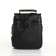 Male bag, guran tomp, artificial leather, black color