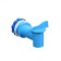 Tap for tank, barrels, canists, d = 24 mm, blue