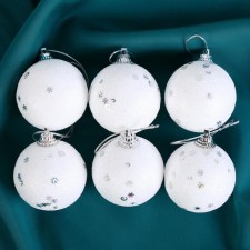 Set of balls plastic D-4.5 cm, 6 pcs 