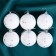 Set of balls plastic D-4.5 cm, 6 pcs "Snow Fairy Tale" White