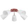Causte "Online" (Tsil.) 5x15W E27 Model: BR 00287 Red 52x52x15cm