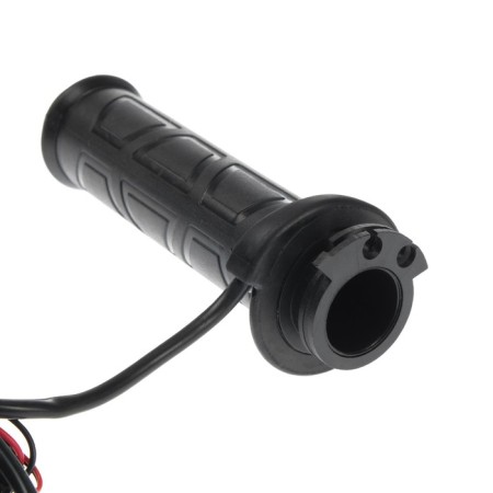 Handles of a steering wheel with heated, with a regulator, 12V, landing 22 mm, black, set 2 pcs-1