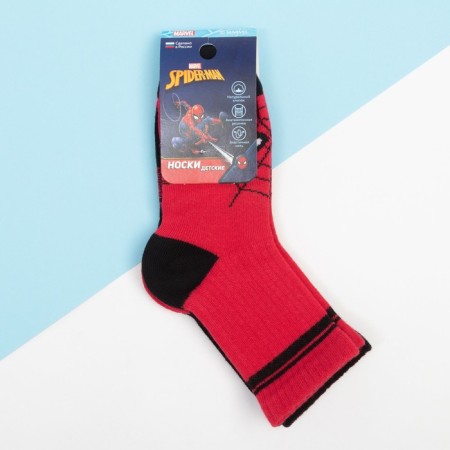 Set of socks "Spider-Man" 2 pairs, red/black, 16-18 cm-3
