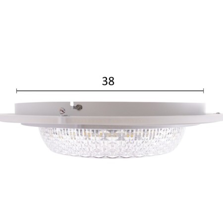 Causteen from PDU 1990/1 LED 130W 3000-6000K Dimmer white 50x50x8 cm Bayerlux-6