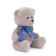 Soft toy "Bear Toptyzhkin gray: with a bow", 17 cm