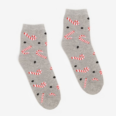 Women's socks "Cloudberries" Color gray, size 23-25-1