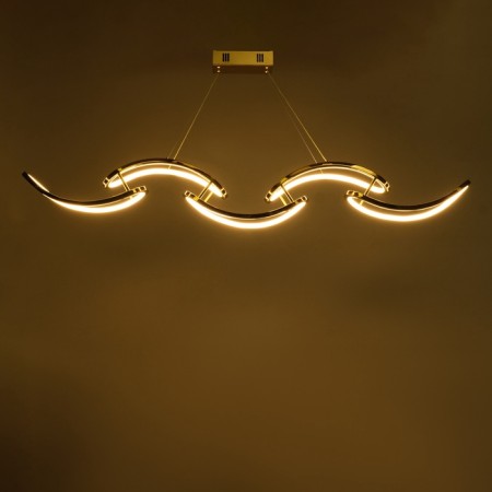 Lamp with PDD "Jenny" LED 80W 3000-6000k gold 140x18.5x12-112 cm-9