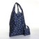 Household bag on the button, folding, blue color