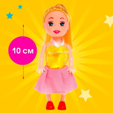 Baby doll "Rita" in a dress, mix-5