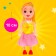 Baby doll "Rita" in a dress, mix