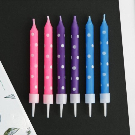 Candles for the cake "Light and Mark", 6 pcs., 9 x 15 cm.-2