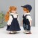 Doll Collectible couple "Olya and Glory, denim outfit" Set 2 pcs 19 cm